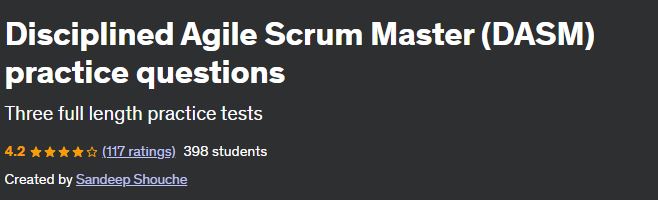 Disciplined Agile Scrum Master (DASM) practice questions