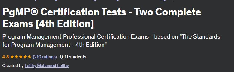 PgMP® Certification Tests - Two Complete Exams [4th Edition]