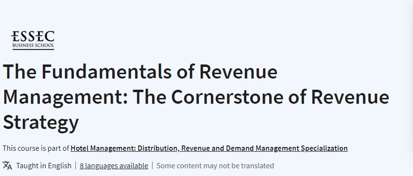 The Fundamentals of Revenue Management: The Cornerstone of Revenue Strategy