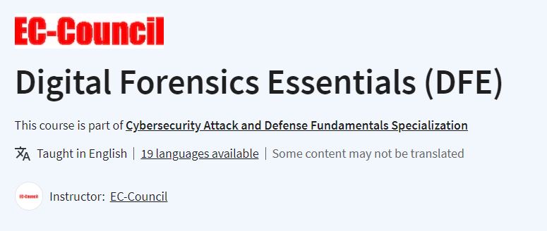 Digital Forensics Essentials (DFE)