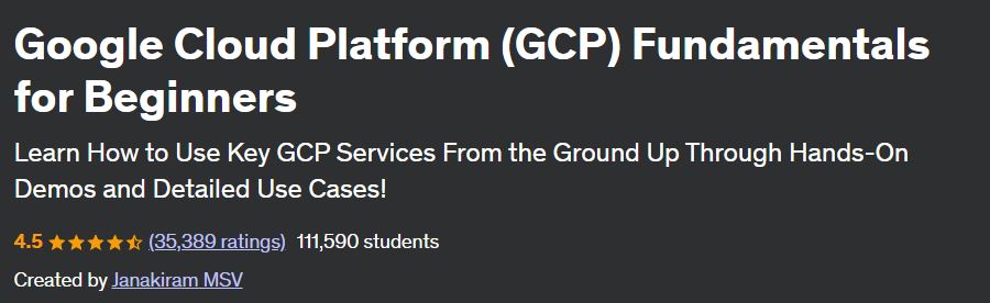 Google Cloud Platform (GCP) Fundamentals for Beginners