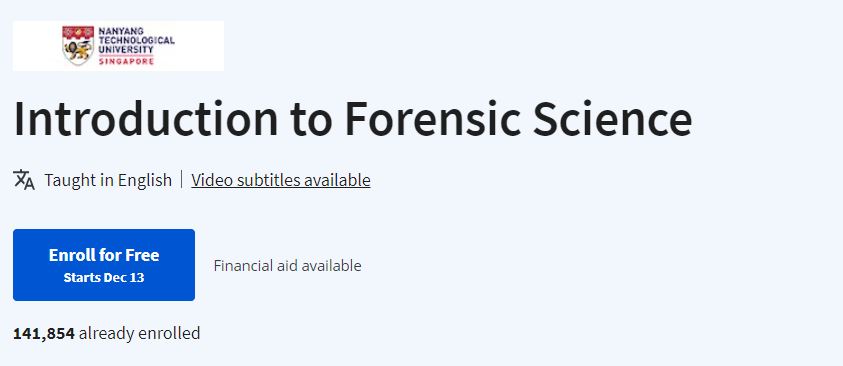 Introduction to Forensic Science