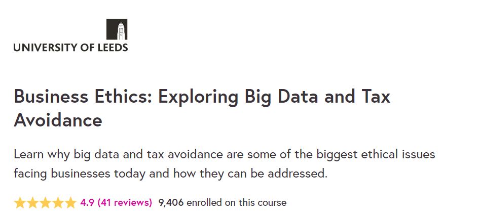 Business Ethics: Exploring Big Data and Tax Avoidance