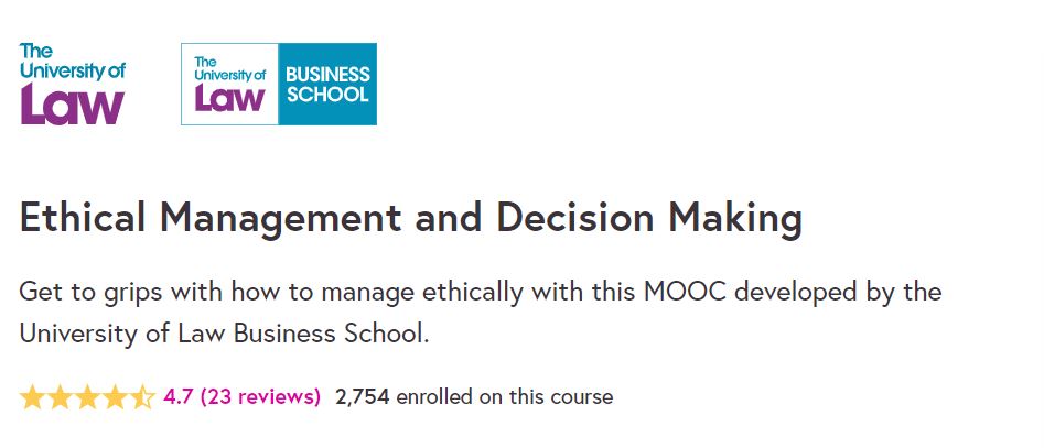 Ethical Management and Decision Making