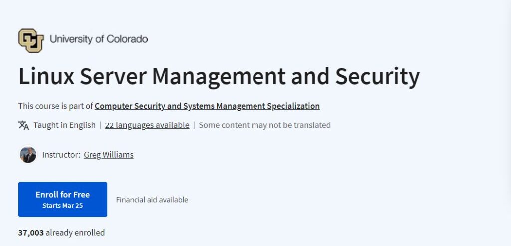 Linux Server Management and Security 