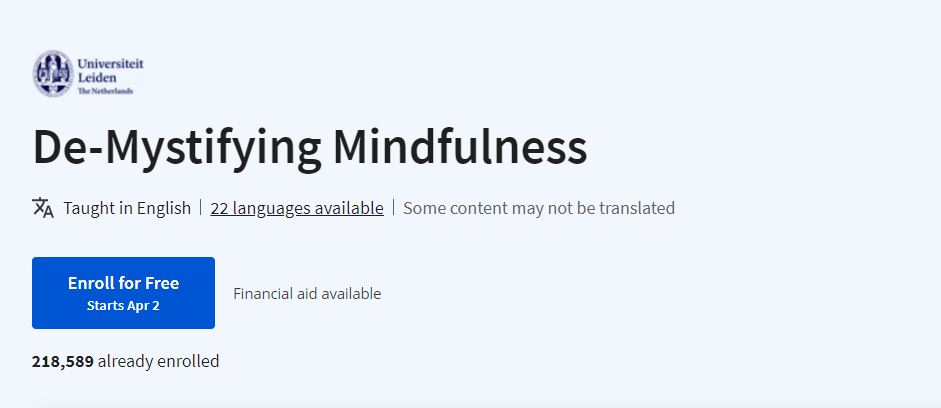 De-Mystifying Mindfulness