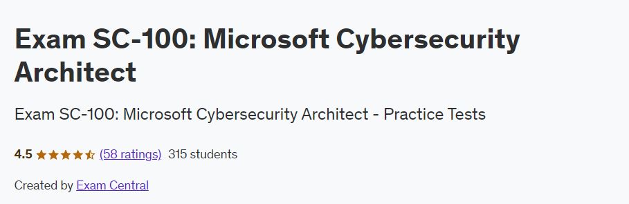 Exam SC-100: Microsoft Cybersecurity Architect