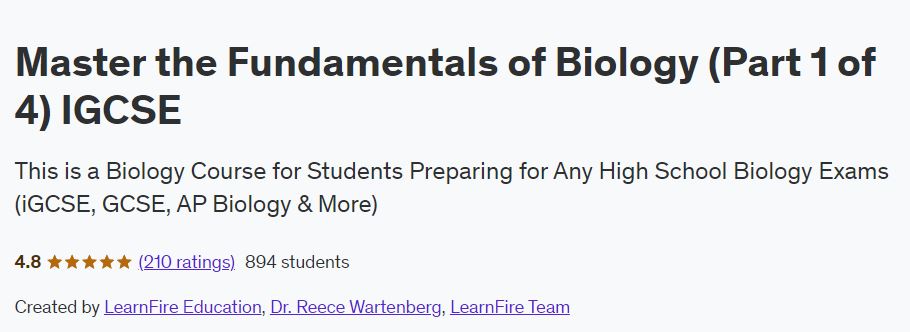 Master the Fundamentals of Biology (Part 1 of 4) IGCSE