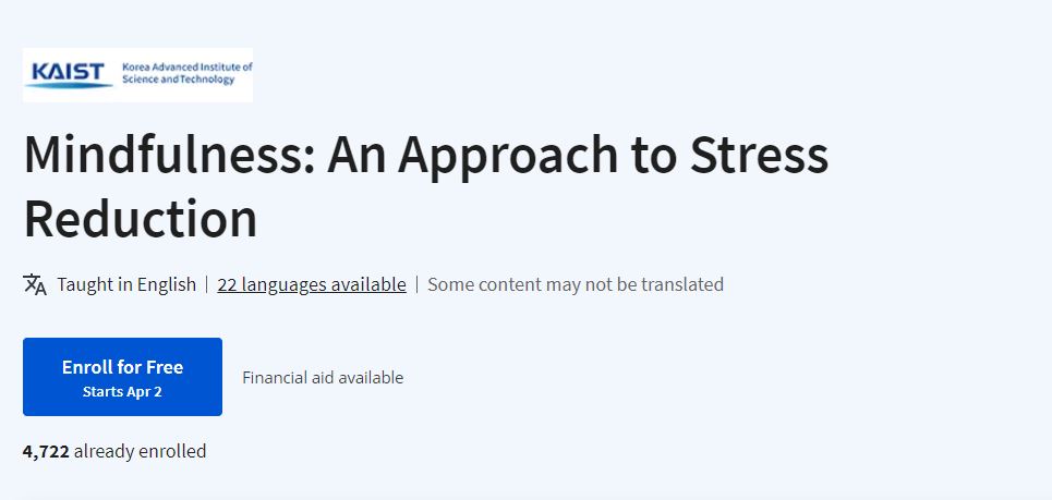 Mindfulness: An Approach to Stress Reduction