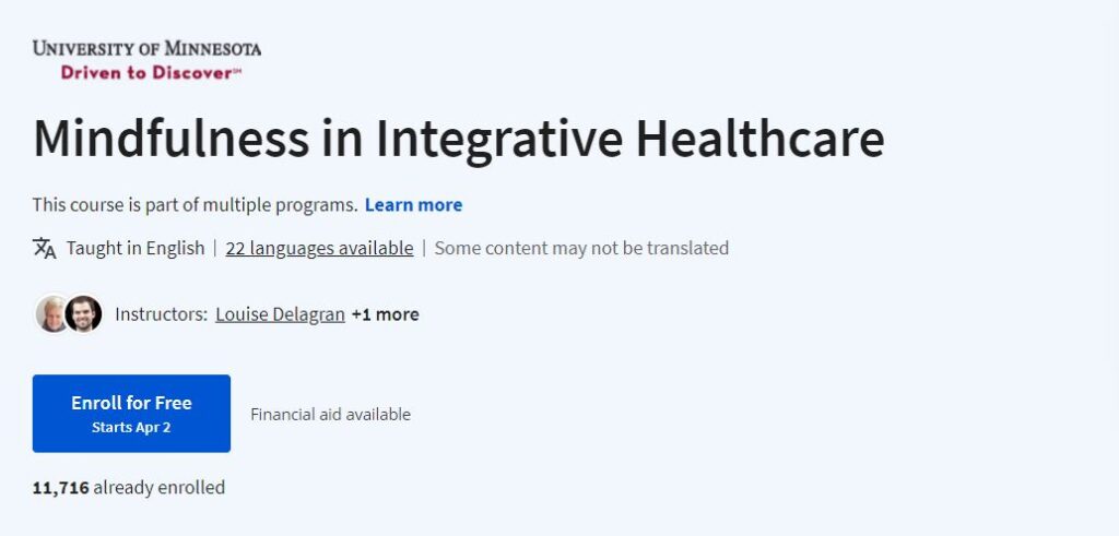 Mindfulness in Integrative Healthcare