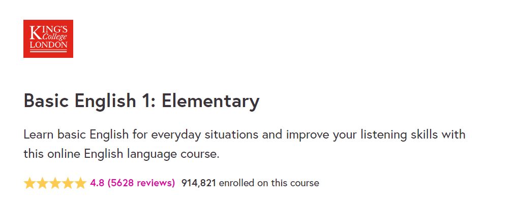 Basic English 1: Elementary