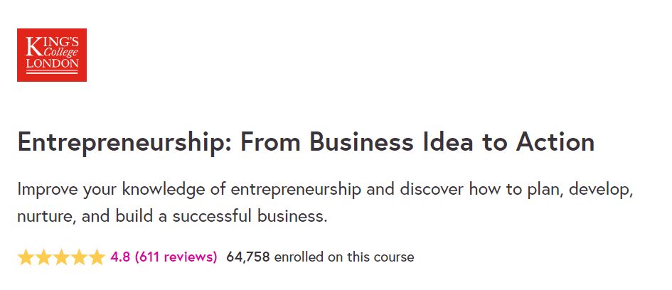 Entrepreneurship: From Business Idea to Action