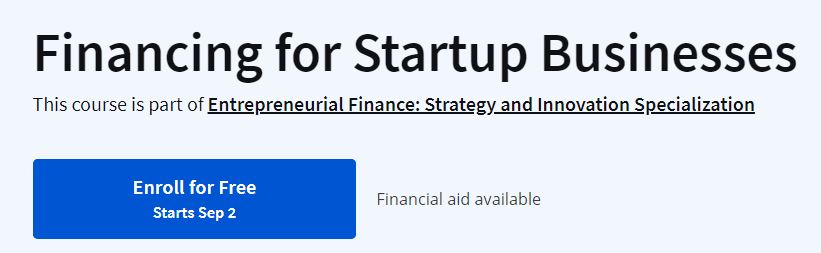 Financing for Startup Businesses