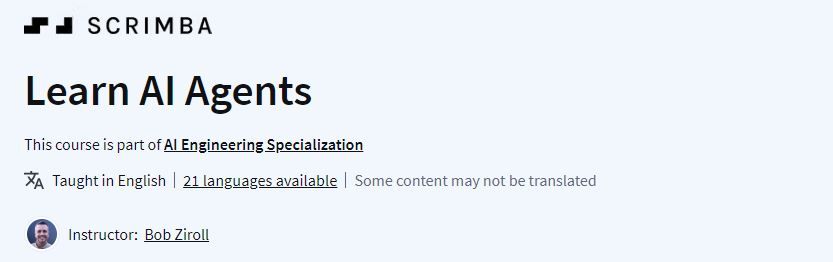 Learn AI Agent Course